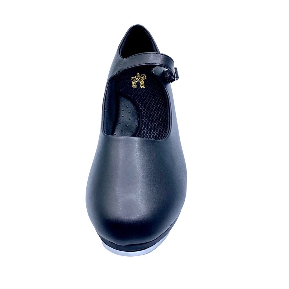 Little Girls Black Mary Jane Tap Shoes Buckle Size 11.5 New Recital Dance Class - Picture 3 of 8